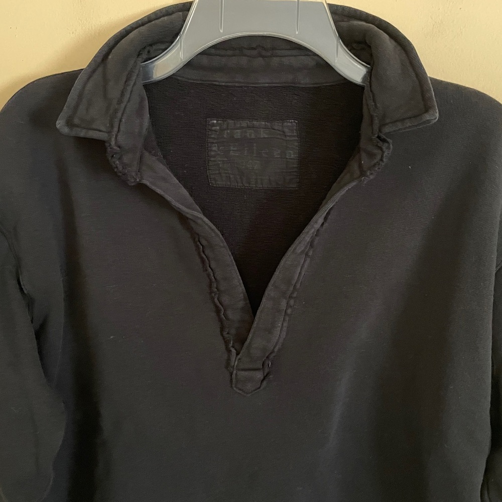 Frank & Eileen Patrick Popover Henley Sweatshirt Top Shirt Medium Triple Fleece - Picture 6 of 12